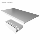 Полка перфорированная 400х600-600х1250