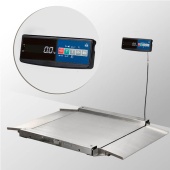 Весы низкопрофильные 4D-LA.S-15/12A_2000 низкопрофильная  пандусы  (нержавеющая сталь)